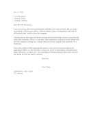 Letter Asserting That Did Not Resign