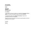 Receptionist  Letter