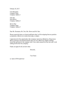 Resignaiton Letter to Multiple People