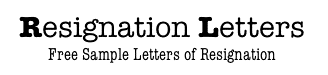Free Resignation Letters