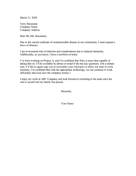 Leave Of Absence Letter Resignation Letter