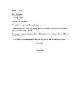 Leave Of Absence Medical Resignation Letter