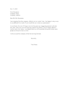 Resignation Letter Cost Of Living resignation letter