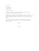 Resignation Letter During Furlough resignation letter