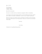 Resignation Letter Final Paycheck resignation letter