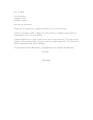 Resignation Letter Niche Market resignation letter