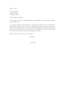 Resignation Letter Taking Clients resignation letter