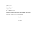 Negative Rejection Letter