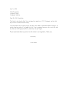 Resigning After Being Told Cannot