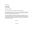 Resigning Cannot Relocate