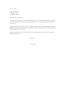 Resigning Due To Loss Of Professional License