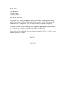 Resigning Due To Management Change