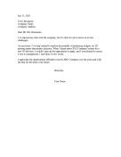 Resigning Due To Need To Be Challenged