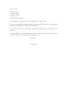 Resigning For Job With Flexible Schedule