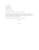 Resigning While Declining Exit Interview resignation letter