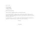 Resigning With One Month Notice
