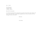 Succinct Resignation Letter resignation letter